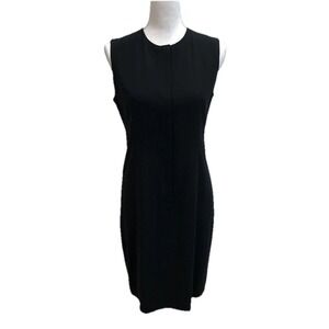 Calvin Klein Collection Sheath Dress Womens 8 Black Sleeveless Minimalist Career